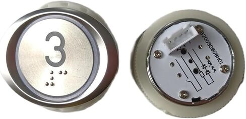 G20090808H01 Elevator Oval Push Button White Light 1~10 Lift Spare Parts Replace A3N52401 A4J52400 A4N52401 in Saudi Arabia