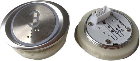 G20090808H01 Elevator Oval Push Button White Light 1~10 Lift Spare Parts Replace A3N52401 A4J52400 A4N52401 in Saudi Arabia