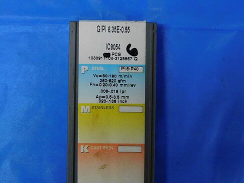 6pcs جديد ISCAR GIPI 6.36E-0.55 IC9054 TIN CARBIDE CARBIDE MOURTS-FAX-MB8916BC2 in Saudi Arabia