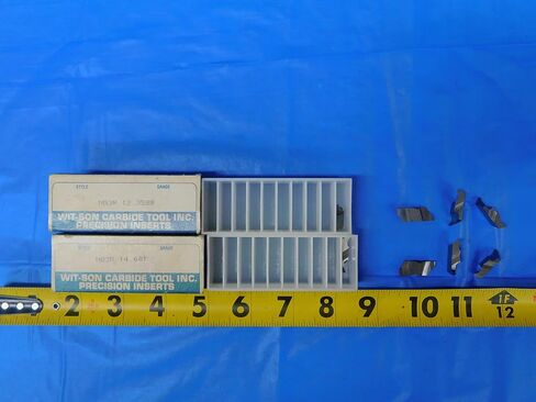 8PCS New WIT-Son Carbide Grooving Inserts NG3R 12.3588 & NG3R 14.601 TOP Notch - FAX-MB8928BC2 in Kuwait