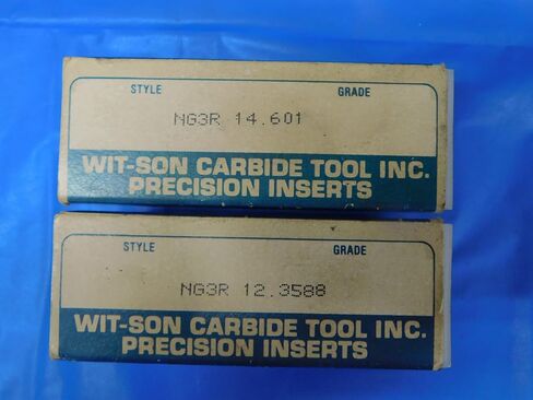 8PCS New WIT-Son Carbide Grooving Inserts NG3R 12.3588 & NG3R 14.601 TOP Notch - FAX-MB8928BC2 in Kuwait