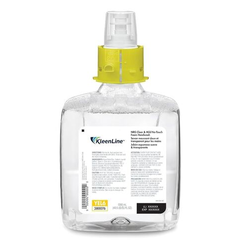 No-Touch Clear & Mild Foam Handwash, 6640-02-BCE00YL, 1200ml Refills | 2 Bottles/Case in Kuwait