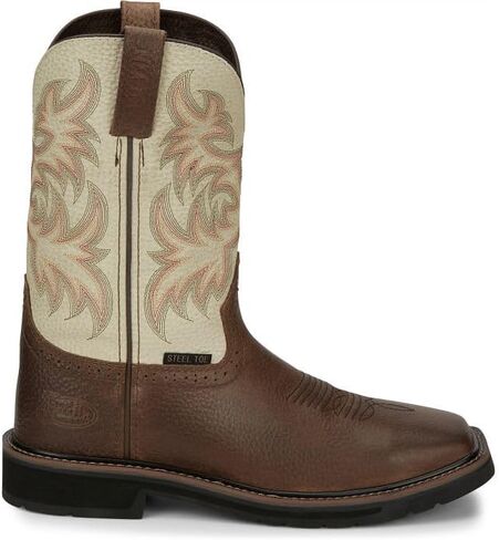 Justin Original Work Boots Western Boot,10,EE,Brown,Steel,PR in Saudi Arabia