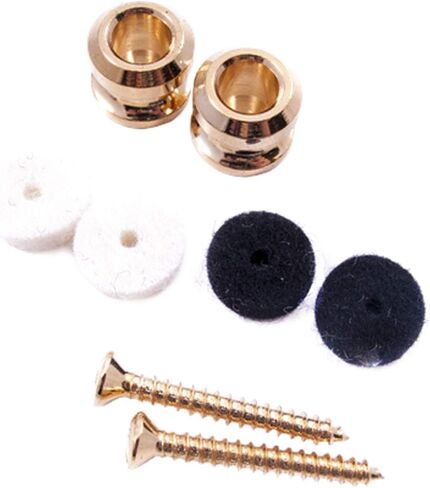 Genuine Fender (2) American Standard Series Guitar & Bass Strap Buttons - GOLD in Saudi Arabia