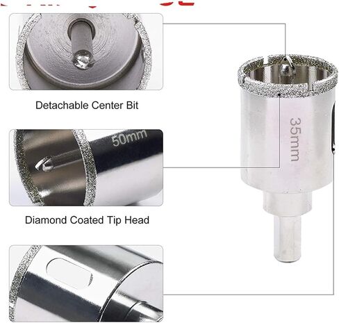 16-100mm Hole Core Drill Bit Opener Cutting Tools for Ceramic Glass with Center Drill Bit 1Pcs(22mm) in Saudi Arabia
