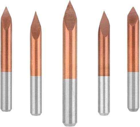 10pcs 3.175mm ساق 3 بتات نقش حافة 20-90 درجة تطرح 0.1-0.3mm 3D قطع طلاء طلاء 3D (3.175x0.3x60d) in Saudi Arabia