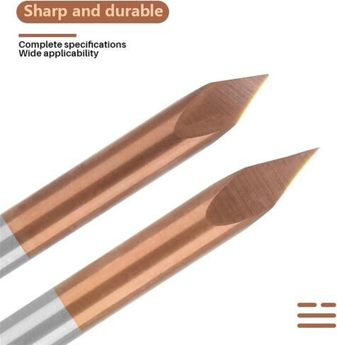 10pcs 3.175mm ساق 3 بتات نقش حافة 20-90 درجة تطرح 0.1-0.3mm 3D قطع طلاء طلاء 3D (3.175x0.3x60d) in Saudi Arabia
