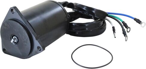 DISCOUNT STARTER & ALTERNATOR Tilt Trim Motor 12 Volt Compatible With/Replacement For Yamaha Marine Engine 225HP, 250HP, 61A-43880-01, 61A-43880-02 3.583in OD, 0.315in Shaft OD, 4.969in Length in Saudi Arabia