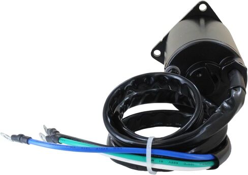DISCOUNT STARTER & ALTERNATOR Tilt Trim Motor 12 Volt Compatible With/Replacement For Yamaha Marine Engine 225HP, 250HP, 61A-43880-01, 61A-43880-02 3.583in OD, 0.315in Shaft OD, 4.969in Length in Saudi Arabia
