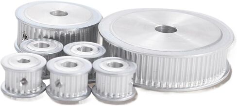 3M-20T Pulley 5/6/6.35/7/8/10mm Bore Gear Pulley 3mm Pitch 11mm Belt Width Aluminum Alloy Belt Pulleys(12mm,2PCS_for Belt WIDTH15MM) in Saudi Arabia