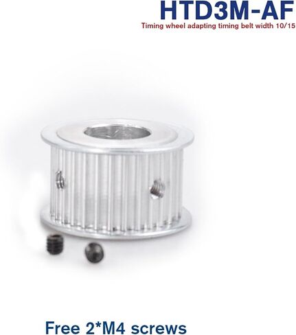 3M-20T Pulley 5/6/6.35/7/8/10mm Bore Gear Pulley 3mm Pitch 11mm Belt Width Aluminum Alloy Belt Pulleys(12mm,2PCS_for Belt WIDTH15MM) in Saudi Arabia
