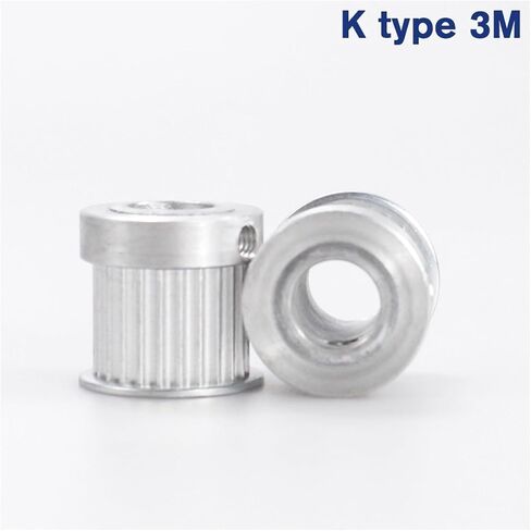 20T Pulley 5/6/6.35/8mm Bore Gear Pulley 3mm Pitch 15mm Belt Width K Type Aluminum Belt Pulleys(5mm,1PC_for Belt Width 10MM) in Saudi Arabia