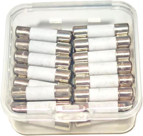 Generic 0.63A/630MA 6*30mm Ceramic Fuses, 250V, Fast Blow, 20 Pack in Saudi Arabia