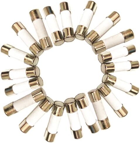 Generic 0.63A/630MA 6*30mm Ceramic Fuses, 250V, Fast Blow, 20 Pack in Saudi Arabia