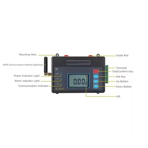 Grounding Earth Resistance Tester Meter Monitoring Online Earth Ground Tester Kit with Ground Resistance 0.01Ω-2000Ω Ground Voltage 0-600V 4G RS485 Communication in Saudi Arabia
