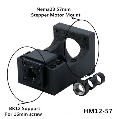 جديد 45# Metal C7 C5 التلامس العادي/الزاوي محرك محرك محرك محرك محرك محرك BK12 BK15 وحدة دعم لطابعة CNC 3D (C5 Angular Contact ، HM15-86) in Kuwait