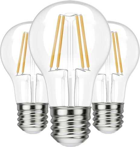 BlueStars G45 E26 Edison LED Filament Globe Bulb 120V 5W (60 Watt Equivalent), 2700K Warm White Light 550lm Non-Dimmable for Indoor Outdoor Holiday Home Decoration - 3 Packs in Saudi Arabia