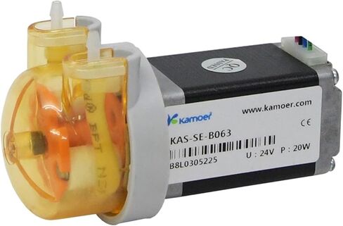 KAS Small Peristaltic Dosing Water Pump With Stepper Motor, 3 Rotors, Silicone/BPT Tube 12V/24V(B08,Se-24v-3 Rotors) in Saudi Arabia