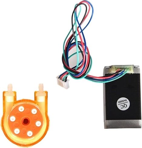 KAS Small Peristaltic Dosing Water Pump With Stepper Motor, 3 Rotors, Silicone/BPT Tube 12V/24V(B08,Se-24v-3 Rotors) in Saudi Arabia