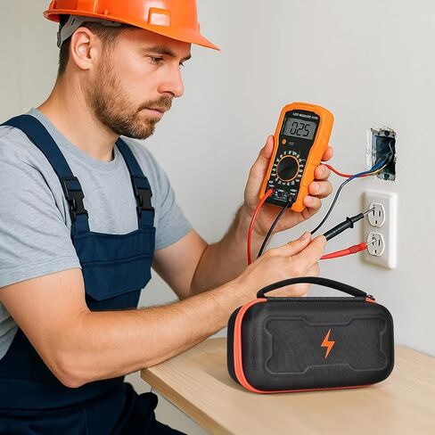 Case Compatible with Klein Multimeter MM325 MM300(69149P) Multi Meter Testers, Storage Carrying Organizer for Electrical Test Kit Voltage/Outlet Tester, Wire Stripper, Leads & Batteries (Box Only) (S) in Saudi Arabia