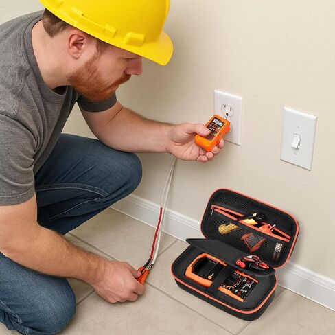 Case Compatible with Klein Multimeter MM325 MM300(69149P) Multi Meter Testers, Storage Carrying Organizer for Electrical Test Kit Voltage/Outlet Tester, Wire Stripper, Leads & Batteries (Box Only) (S) in Saudi Arabia