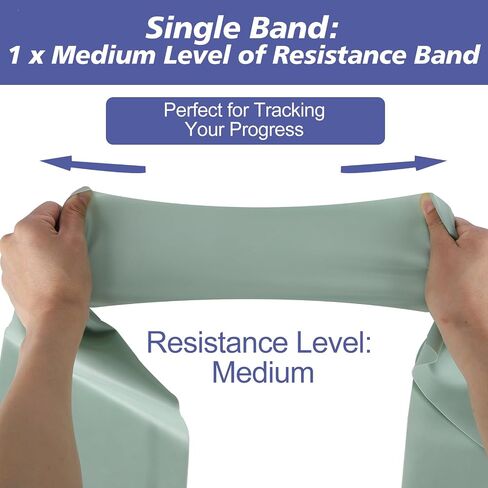 Workout Resistance Bands - Natural Latex Exercise Bands for Physical Therapy, Stretching, Yoga, Pilates, Strength Training & Home/Gym Fitness in Saudi Arabia