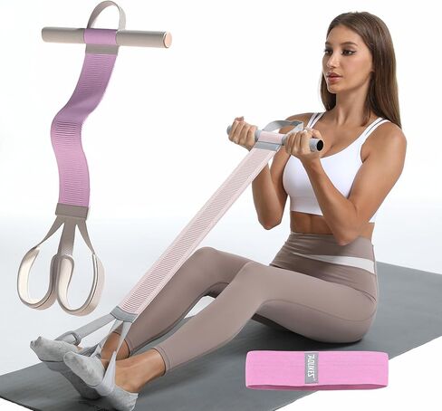 مجموعة حبل التوتر متعددة الوظائف-مساعدة اعتصام ، معدات اللياقة المحبوكة للبطن/الخصر/الذراع/الساق التدريب وفقدان الوزن ， هدية حزام مقاومة 90 رطلاً in Kuwait