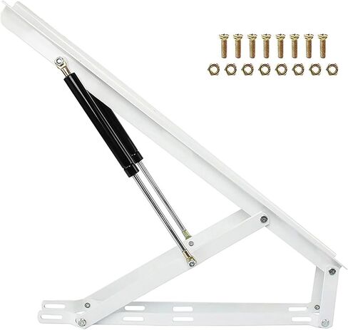 Springs Furniture Hinge,Spring Hinges, Hydraulic Bed lifter2X White Folding Bed Lifting Mechanism, Storage Bed Lift Mechanism, Lift Pneumatic Support, Slow Down Lift Stay Support, in Saudi Arabia