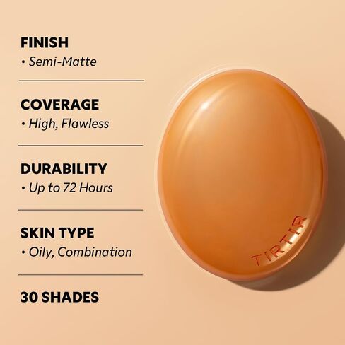 [*Mini Size*] TIRTIR Mask Fit Ai Filter Cushion Foundation | AI-Like Semi-Matte Finish - Up to 72-Hour Medium to Full Coverage Korean Make up Beauty, #25N Mocha, 0.15 oz in Kuwait