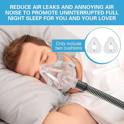 وسادة استبدال Zyg لقناع Airfit F20 resmed ، واستبدال وسادة قناع CPAP للوجه الكامل ، وختم موثوق به مثالي ، ويغطي الأنف والفم ، وحزمتين ، متوسطة in Saudi Arabia