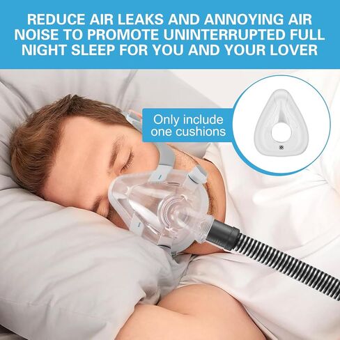 ZYG Replacement Cushion for ResMed AirFit F20 Mask, Full Face CPAP Mask Cushion Replacement, Reliable Seal Perfect Fit, Covers Nose and Mouth, 2 Packs, Medium in Saudi Arabia