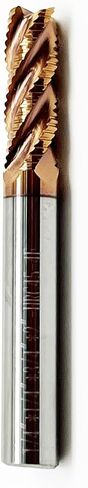 1pcs 1/4 "مجموعة مطحنة النهاية الخشنة ، أجهزة التوجيه 4-flute كربيد ، 1/4" شانك ، طول القطع 3/4 "، HRC45 للسبائك الصلب والصلب الصلب-أدوات CNC الدقيقة in Kuwait