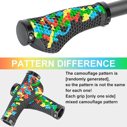 Bike Handlebar Grips, Ergonomic Design Bicycle Grips Widen Holding Rubber Bike Handlebar Grips with Aluminum LockGrips for E-Bike Scooter Foldable Bicycle in Saudi Arabia