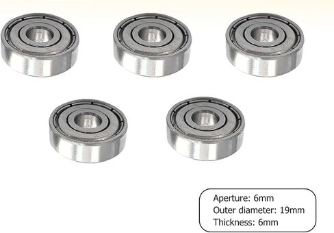 10pcs محامل كرة محمولة 6 × 19 × 6 مم 626ZZ INLINE RONDLER تزلج تحمل دقة الصلب الكربون البديل لألعاب البكرة in Saudi Arabia