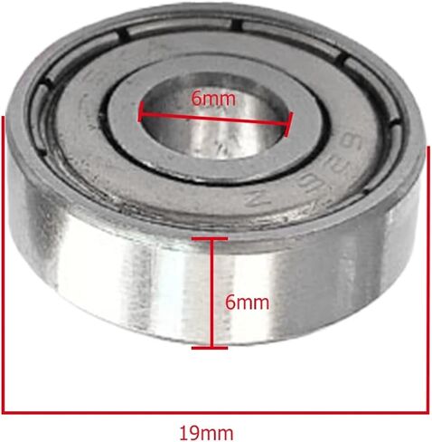 10pcs محامل كرة محمولة 6 × 19 × 6 مم 626ZZ INLINE RONDLER تزلج تحمل دقة الصلب الكربون البديل لألعاب البكرة in Saudi Arabia