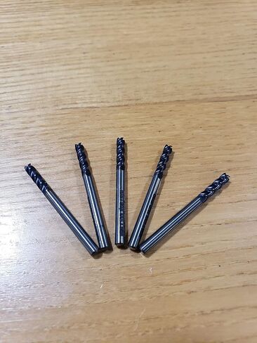 5pc) 1/8" 4FL SE AlTiN Coated Solid Carbide Endmills *High Performance* Variable Helix (VXR4-1/8) in Saudi Arabia