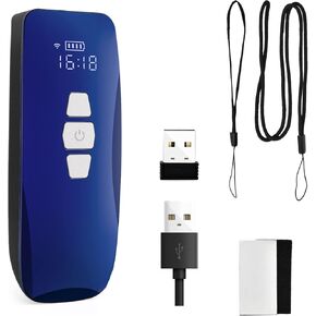 NADAMOO Wireless Barcode Scanner, CCD Bar Code Reader Scanner Portable Barcode Reader Compatible with Bluetooth 2.4G Wireless & Wired Scanning Work with Windows Tablet iPhone iPad Android iOS Comupter in Kuwait