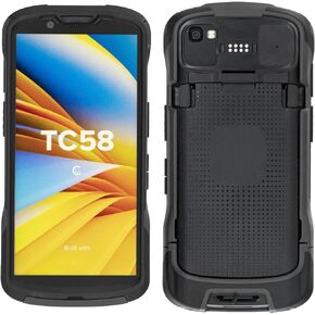 Protective Cover Bumper Case for Zebra Symbol TC53 TC58 Handheld Barcode Scanner Mobile Terminal,Rugged Case Black