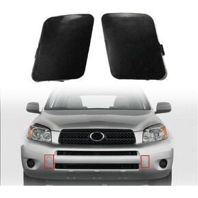 labwork Front Left Right Bumper Tow Hook Bracket Cover Cap Replacement for Toyota RAV4 2006-2009