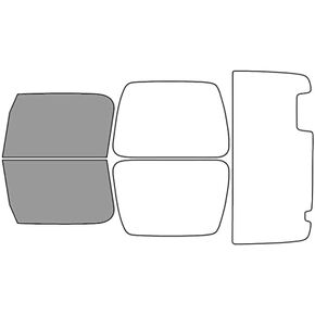 Rvinyl Window Tint Kit Compatible with Jeep Wrangler 1997-2006 - Front Precut Kit - 35%