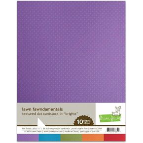 Lawn Fawn LF2494 Textured Dot Cardstock - Brights Lawn Fawndamentals