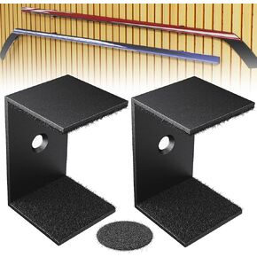 Hockey Stick Display Holder Wall Mount, Hockey Stick Storage Rack, Ice Hockey Stick Hangers for Hockey Room Decor Boys, Supports Vertical、Diagonal、Horizontal Display- Black