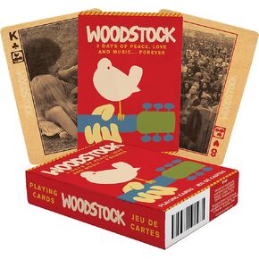 AQUARIUS Woodstock Playing Cards - Woodstock Themed Deck of Cards for Your Favorite Card Games - Officially Licensed Woodstock Merchandise & Collectible Gift