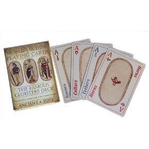 – The World’s Oldest Playing Cards – Full Cloisters Deck - Dating Back to The Medieval Ages, Play Any Modern Card Game with This Legendary Deck of Cards!