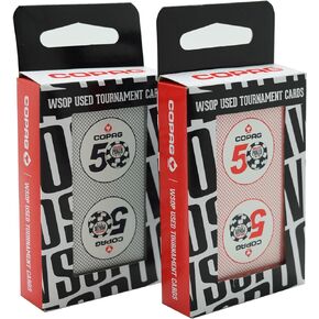 WSOP 50th Anniversary Set of 2 Authentic Used Plastic Playing Card Decks