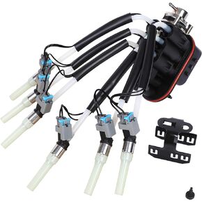 FJ503 Spider Fuel Injector Replacement for Chevy Express Silverado 1500 Astro Blazer GMC Sierra Savana Chevrolet 1500 Sonoma Oldsmobile 4.3L V6 Replace # 12568332 17113673 FJ10565 4G1887 19210688