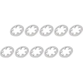 Internal Tooth Star Lock Washers (M3x6mm) 100Pcs, 304 Stainless Steel Internal Serrated Lock Washer - for Renovation, Mechanical Equipment Fasteners