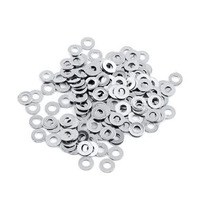 Repair Kit 304 Stainless Steel Flat Washer, 100pcs Metric Washer Assortment Set, Flat Washers Screw M3/M4/M5/M6/M8/M10 for Home(M3*7 * 0.5)