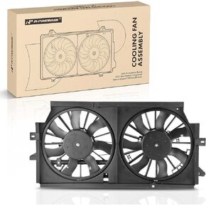 A-Premium Engine Radiator Cooling Fan Assembly Compatible with Select Buick Models - Regal 2000-2001, Century 2000-2001 - Replace# 22137318, 22136414