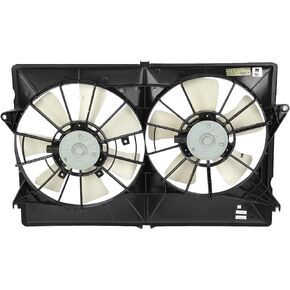 DNA MOTORING OEM-RF-0063 Factory Style Radiator Cooling Fan Assembly Cooling Efficiency Improved Direct Replacement [Compatible with 04-08 Chrysler PacificaFits 4. 0L Models], Black